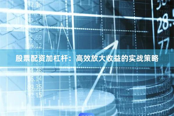 股票配资加杠杆：高效放大收益的实战策略